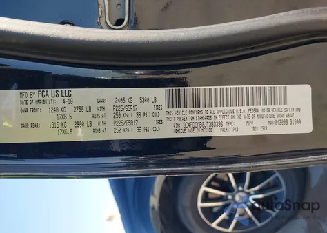 2018 Dodge Journey Se из США, поврежденный, VIN 3C4PDCAB0JT383396